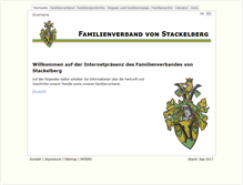 Tablet Screenshot of familienverband-von-stackelberg.de